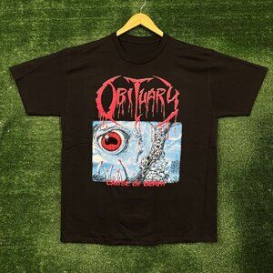 Obituary Cause of Death Album Death Metal Band T-Shirt Size Extra Large